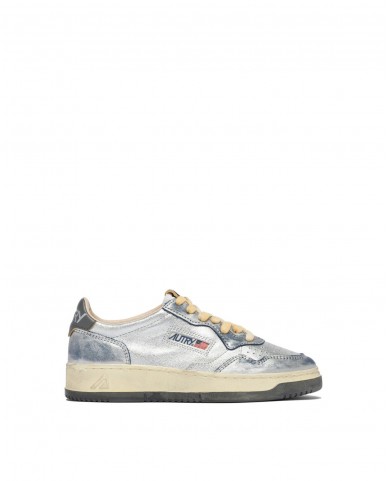 Autry - Scarpa Medalist Supervintage Laminata Argento Donna AVLW MH03 CON