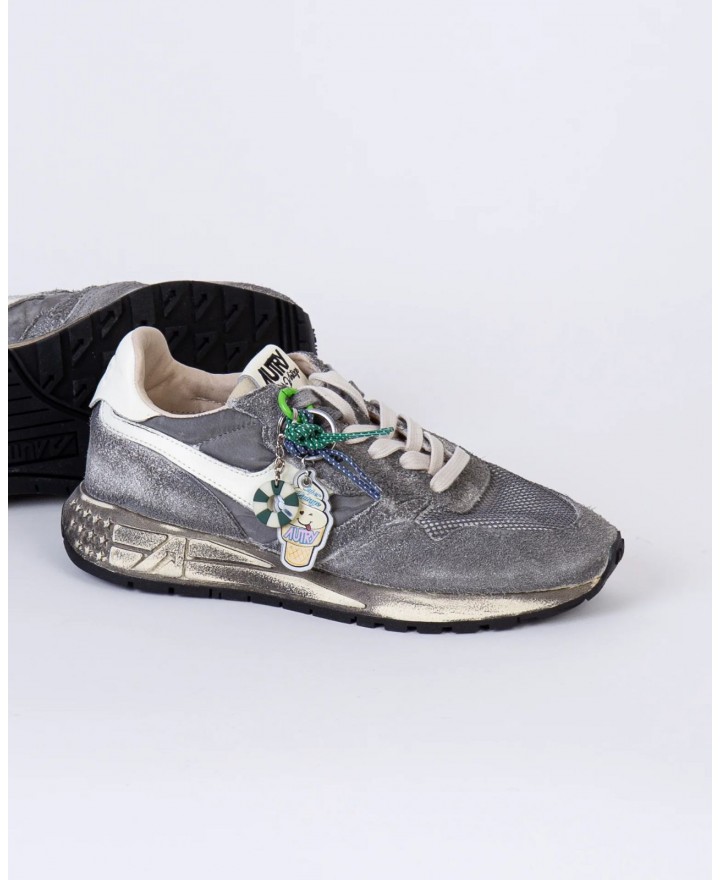 Autry - Reelwind Supervintage Grey Mesh Men's Shoe WVLM YS07 CON