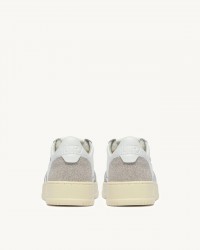 Autry - Scarpa Medalist Pelle Bicolor Glitter Grigio Donna AULW PK01 CON