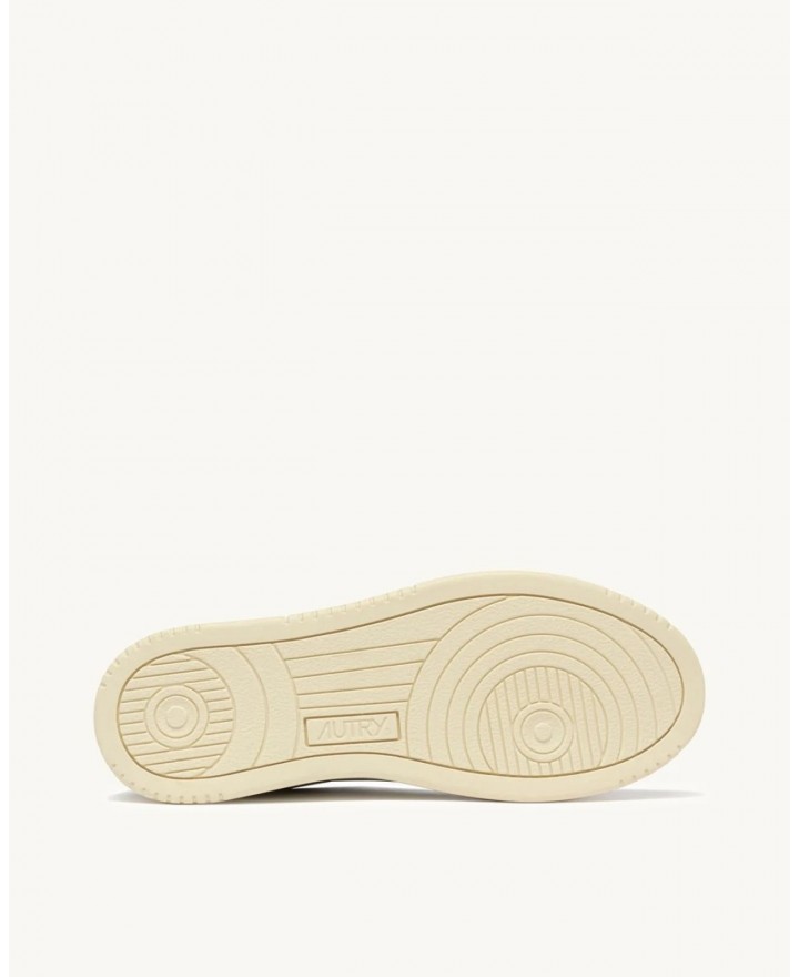 Autry - Scarpa Medalist Pelle Bicolor Glitter Grigio Donna AULW PK01 CON