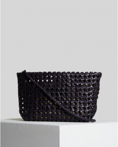 Vipera - Mondrain Big Knot Blue Leather Women's Bag BK38 1018 DARK BLUE CON