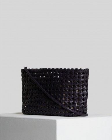 Vipera - Borsa Mondrain Big Knot Pelle Blu Donna BK38 1018 DARK BLUE CON