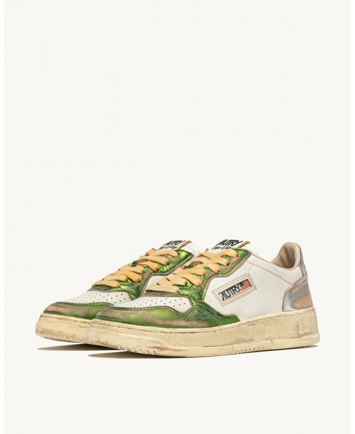 Autry - Medalist Supervintage Laminated Green Women's Shoe AVLW MT13 CON
