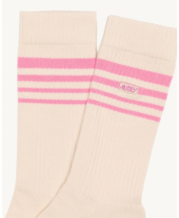 Autry - Calzini Jacquard Rosa Cipria Donna SOPU 0586 P26