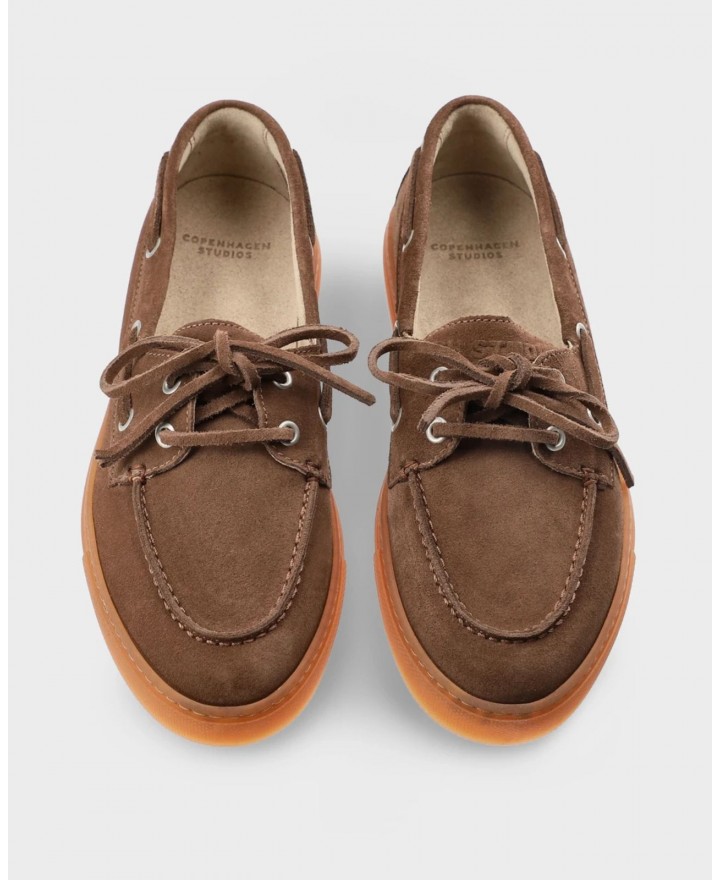 Copenhagen - Women's Beige Suede Boat Loafers CPH160 SUE NMO P26