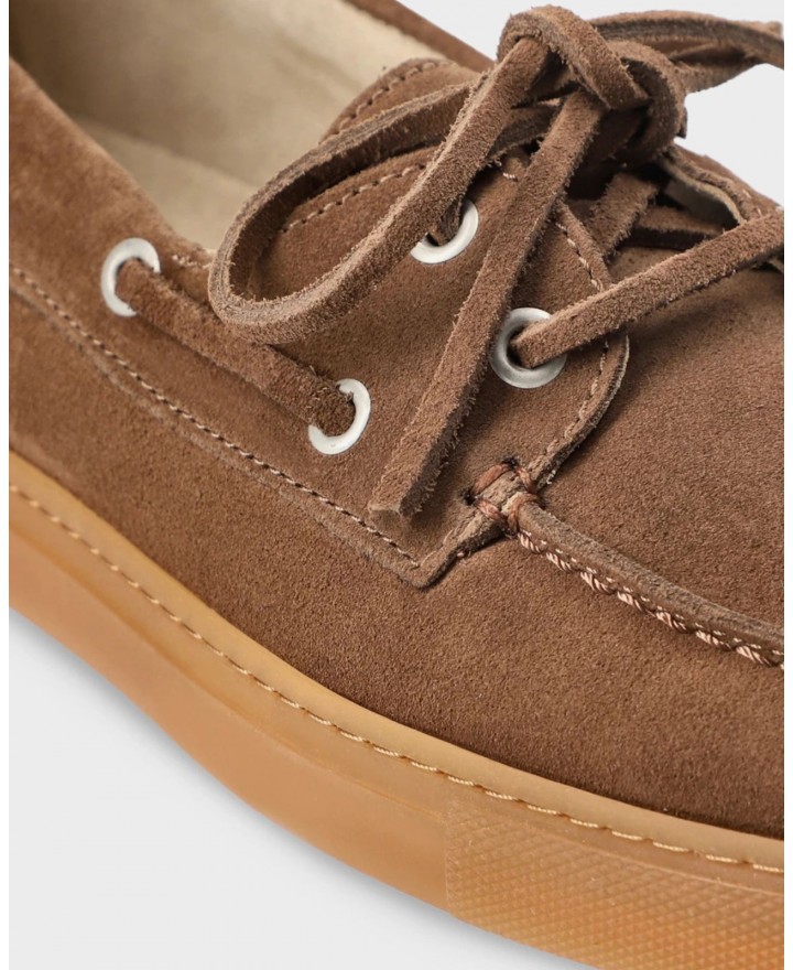 Copenhagen - Women's Beige Suede Boat Loafers CPH160 SUE NMO P26