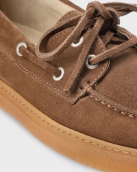 Copenhagen - Women's Beige Suede Boat Loafers CPH160 SUE NMO P26