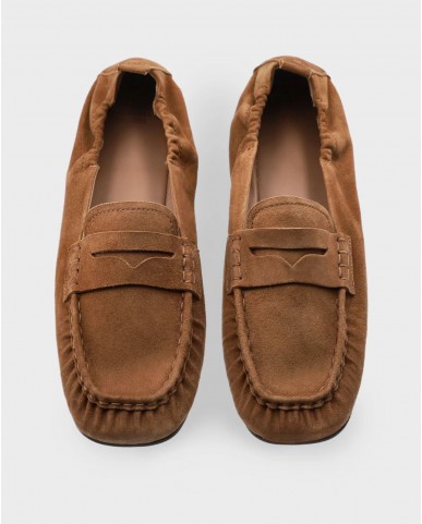 Copenhagen - Women's Beige Suede Loafers CPH885 SUE NBR P26