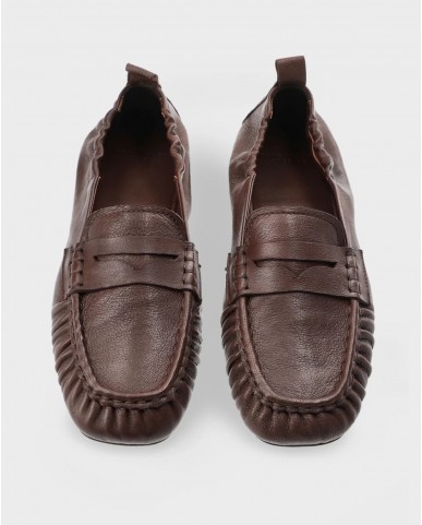 Copenhagen - Women's Chocolate Suede Loafers CPH885 LEA BRO P26