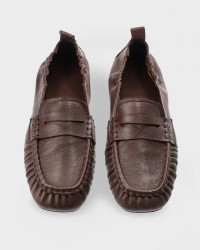 Copenhagen - Women's Chocolate Suede Loafers CPH885 LEA BRO P26