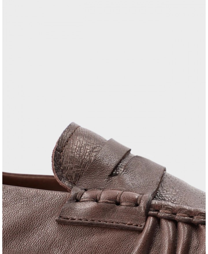 Copenhagen - Women's Chocolate Suede Loafers CPH885 LEA BRO P26