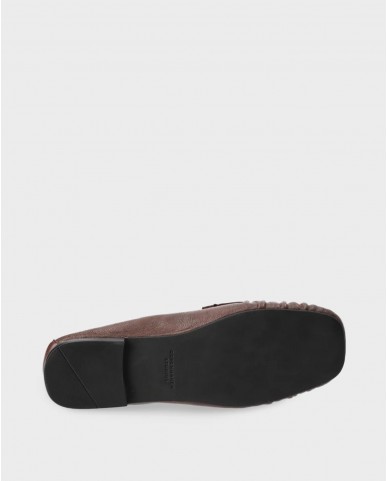 Copenhagen - Women's Chocolate Suede Loafers CPH885 LEA BRO P26