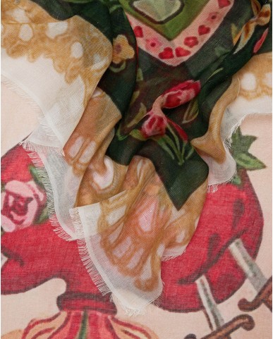 Faliero Sarti - Sciarpa Heart Verde Donna 2064 1530 VERDE P26