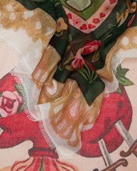 Faliero Sarti - Sciarpa Heart Verde Donna 2064 1530 VERDE P26