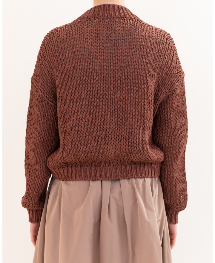 Roberto Collina - Cardigan Mattone Donna A41010 76 BRICK P26