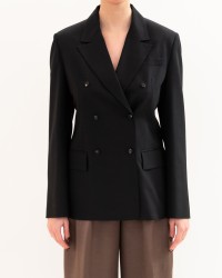 Tela - Giacca Doppiopetto Soho Nera Donna 060132 X001 P26