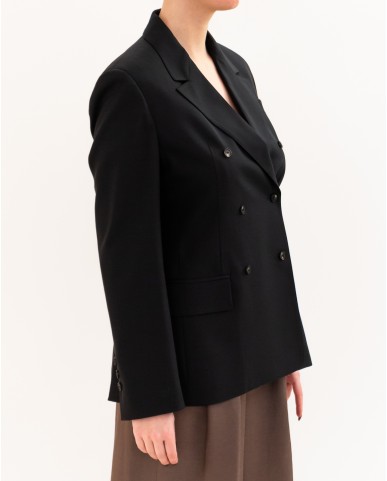 Tela - Giacca Doppiopetto Soho Nera Donna 060132 X001 P26