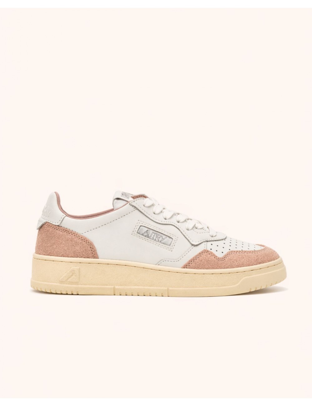 Autry - Scarpa Medalist Pelle Bicolor Glitter Rosa Donna AULW PK06 CON