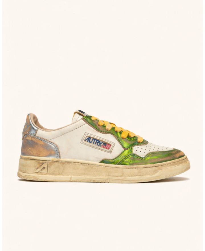 Autry - Scarpa Medalist Supervintage Laminata Verde Donna AVLW MT13 CON