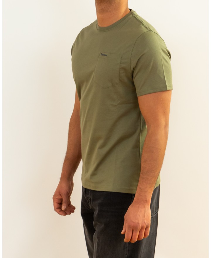 Barbour - T-shirt Girocollo Olive Uomo MTS1114 OL37 P26
