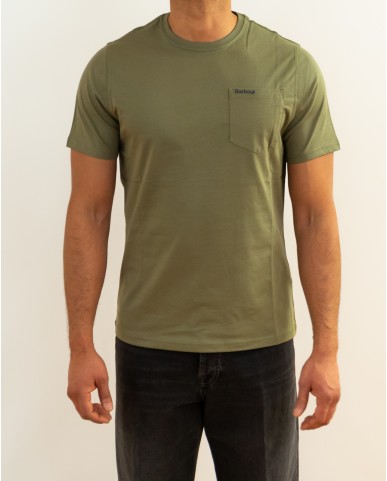 Barbour - T-shirt Girocollo Olive Uomo MTS1114 OL37 P26