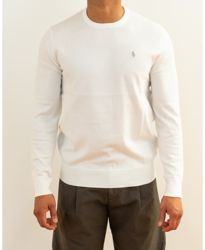 Polo Ralph Lauren - Maglia Girocollo Bianca Uomo 710890558506 P26