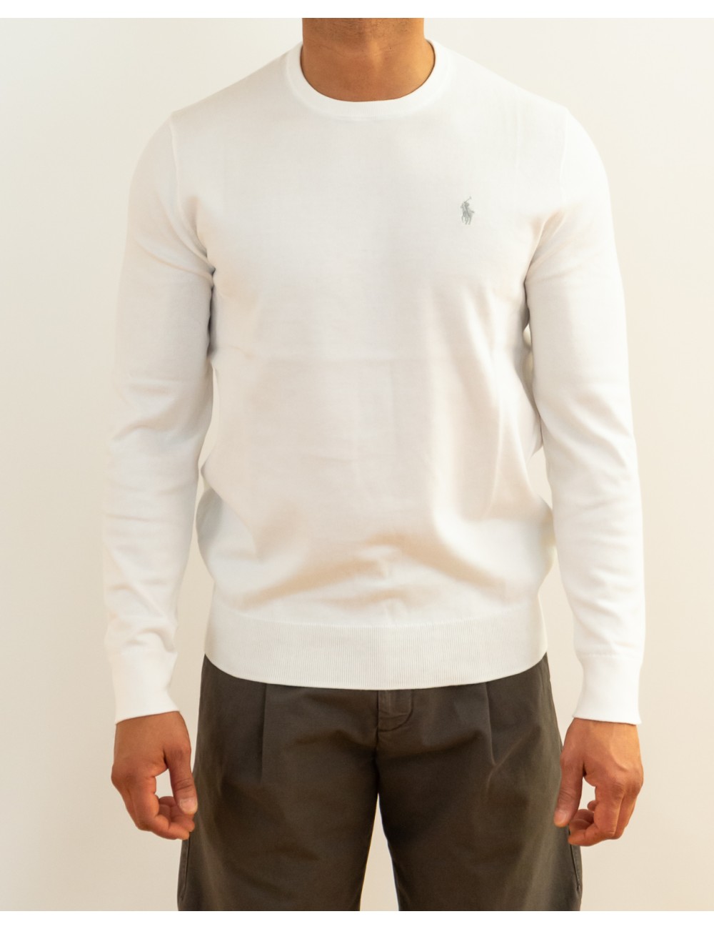 Polo Ralph Lauren - Maglia Girocollo Bianca Uomo 710890558506 P26