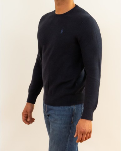 Polo Ralph Lauren - Maglia Nido d'Ape Blu Uomo 710918163001 P26