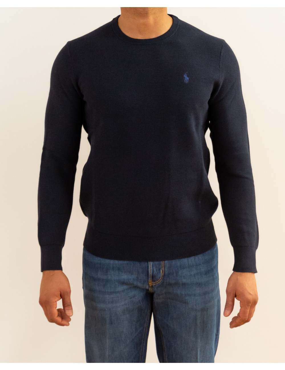 Polo Ralph Lauren - Maglia Nido d'Ape Blu Uomo 710918163001 P26