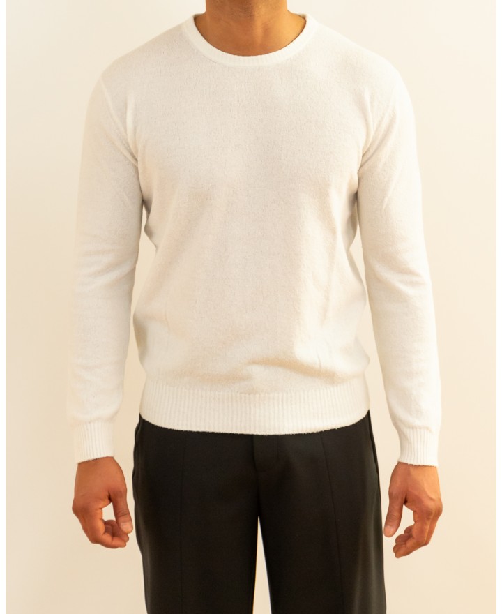A Trip in a Bag - Men's White Sweater 2KN2606B22 WHITE P26