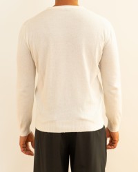 A Trip in a Bag - Men's White Sweater 2KN2606B22 WHITE P26