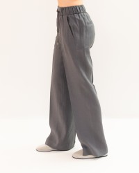 Peserico - Pantalone Lino Grigio Donna P04234 02647 189 P26