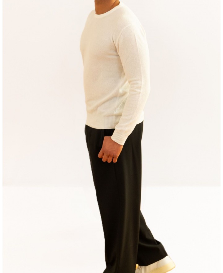 A Trip in a Bag - Men's White Sweater 2KN2606B22 WHITE P26