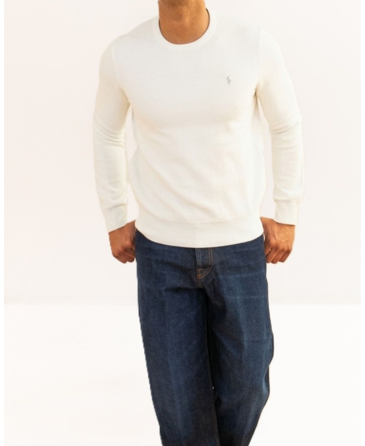 Polo Ralph Lauren - Men's White Honeycomb Knit Sweater 710918163504 P26