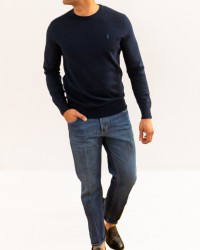 Polo Ralph Lauren - Maglia Maniche Lunghe Blu Uomo 710684957001 P26