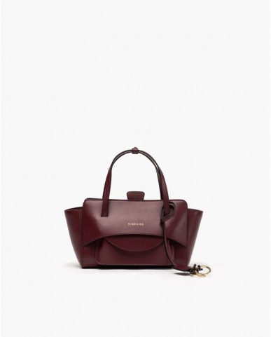 Hidesins - Borsa Flap S Pelle Bordeaux Donna FL13TRWNE CON
