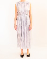 Roberto Collina - Abito Plissé Azzurro Ghiaccio Donna A57033 88 ICE P26