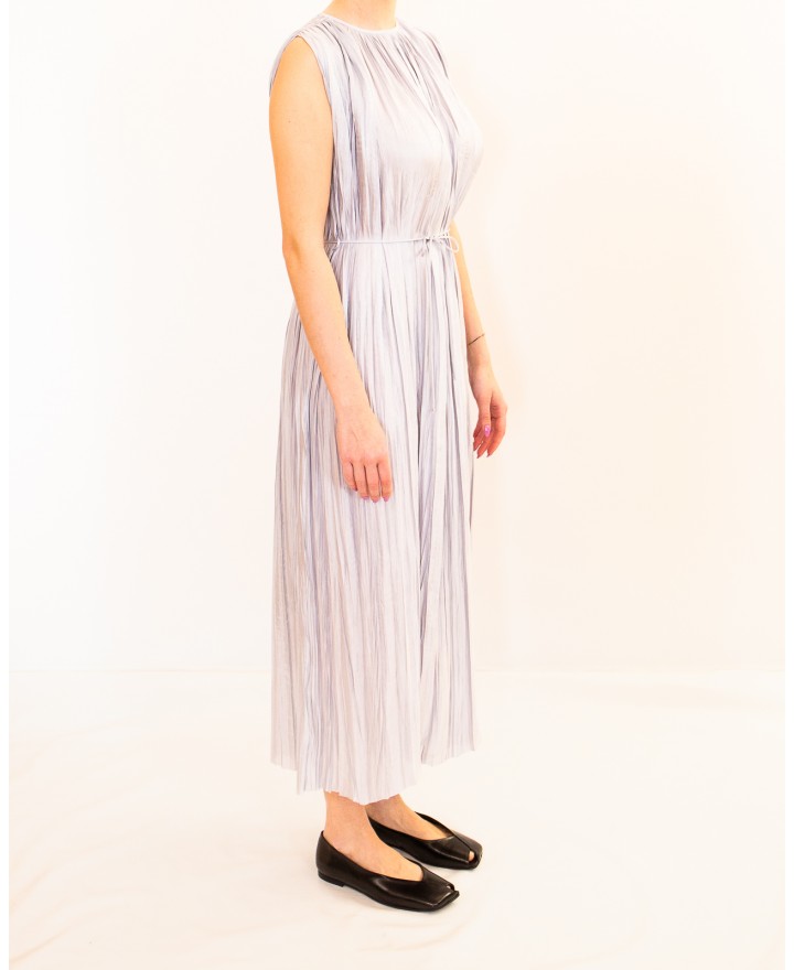 Roberto Collina - Abito Plissé Azzurro Ghiaccio Donna A57033 88 ICE P26