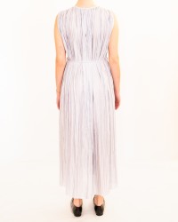 Roberto Collina - Abito Plissé Azzurro Ghiaccio Donna A57033 88 ICE P26