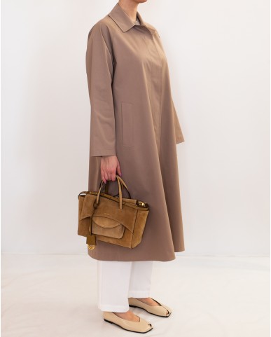 Harris Wharf - Women's Tobacco Scuba Raincoat AA1422PYZ 441 TAN P26