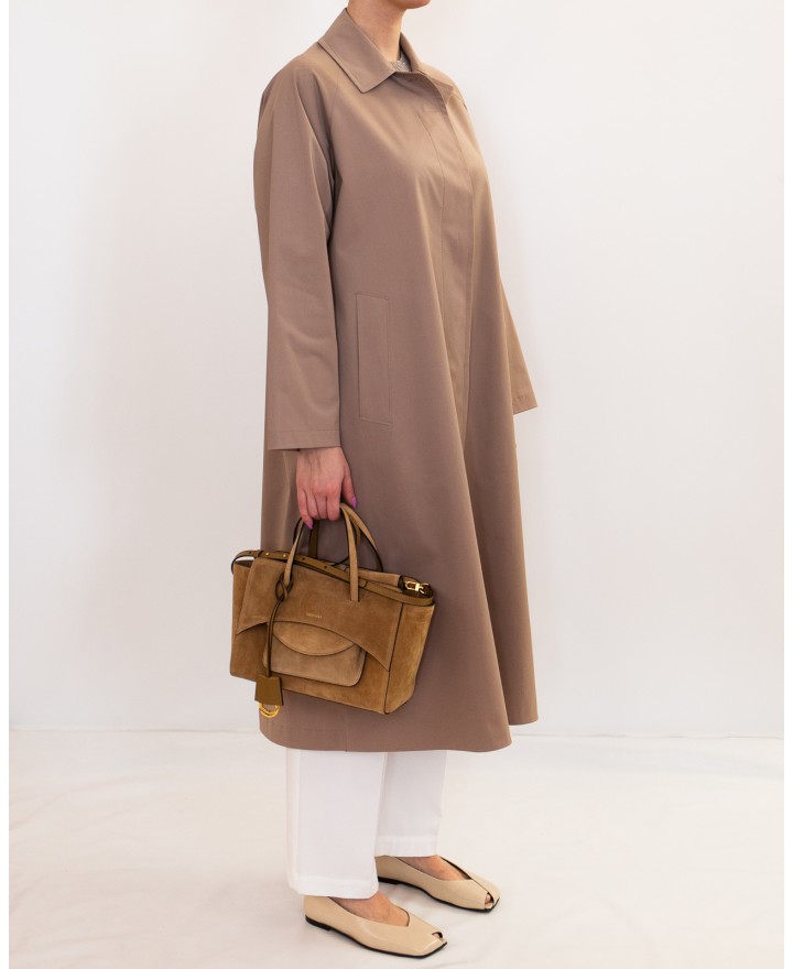 Harris Wharf - Women's Tobacco Scuba Raincoat AA1422PYZ 441 TAN P26