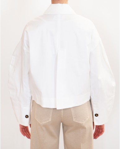 Meimeij - Women's White Jacket M6PS00 791 OFF WHITE P26