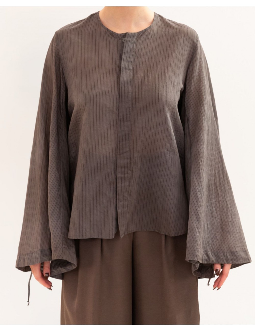 Roberto Collina - Camicia Coreana Moro Donna A53020 08 MORO P26