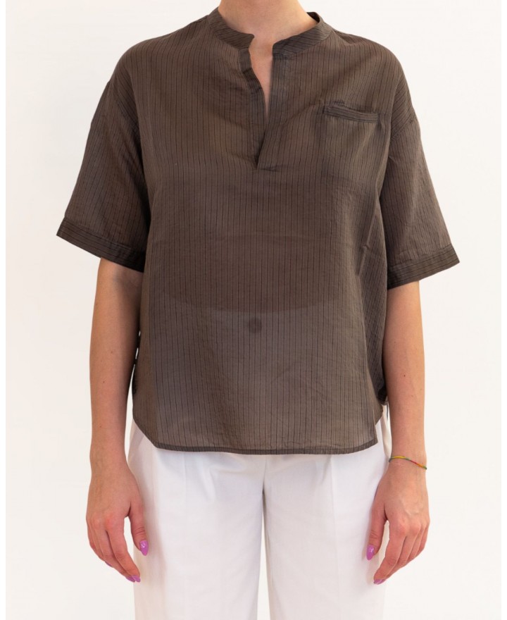 Roberto Collina - Camicia Serafino Moro Donna A53091 08 MORO P26