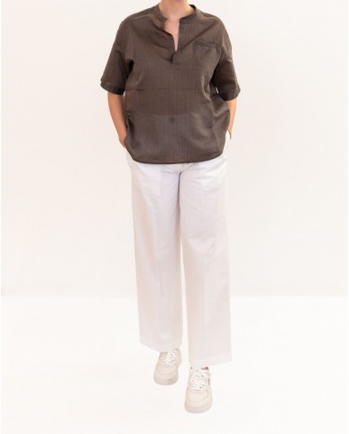 Roberto Collina - Camicia Serafino Moro Donna A53091 08 MORO P26