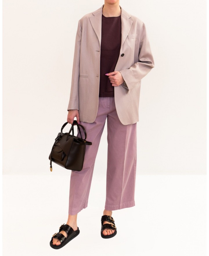 Tela - Giacca Monopetto Matita Lilla Donna 060130 H125 P26