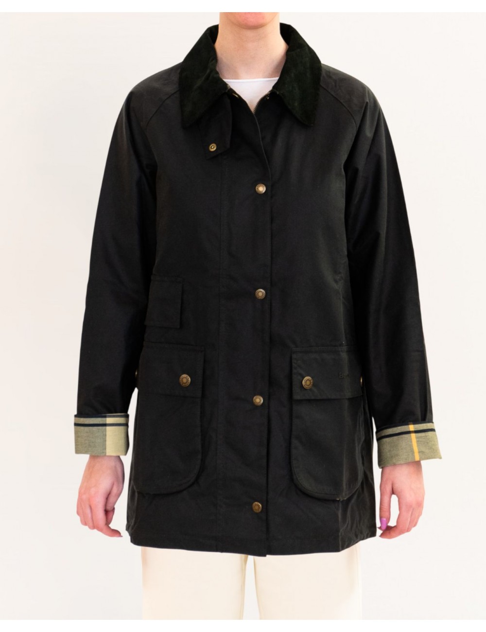 Barbour - Giubbotto Tain Verde Donna LWX1193 SG51 P26