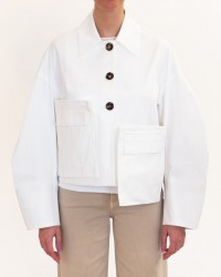 Meimeij - Giubbino Bianco Donna M6PS00 791 OFF WHITE P26