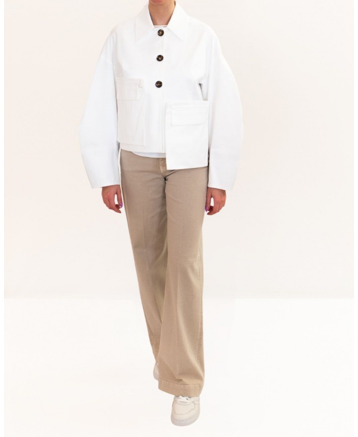 Meimeij - Giubbino Bianco Donna M6PS00 791 OFF WHITE P26