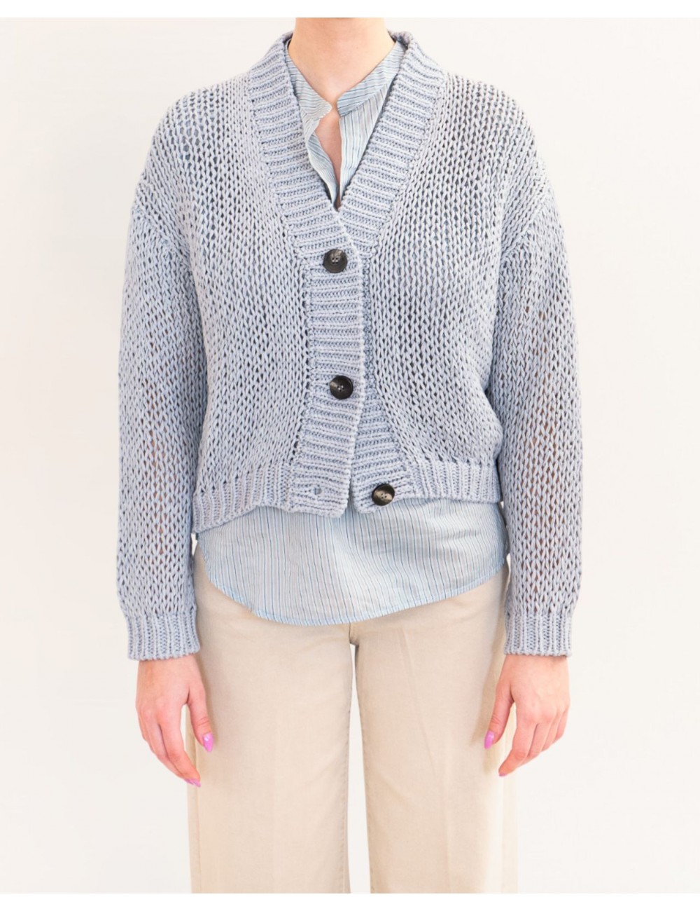 Roberto Collina - Cardigan Ice Donna A41010 88 ICE P26
